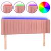VidaXL LED Headboard Bedroom Furniture Double Bed Accessory Head of Bed Frame Interior Pink 3123527