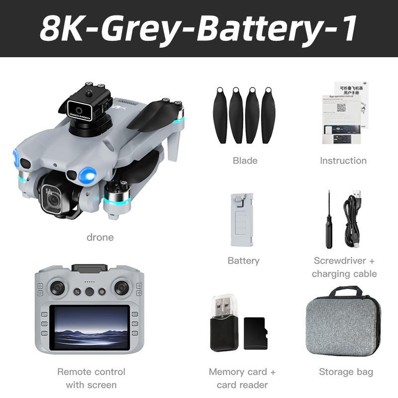 2026 NEW AE5 Drone 4K Professional 8K HD Camera Remote Control with Screen WIFI UAV Brushless Foldable Quadcopter Toy