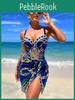 Piece New 2025 Two Luxury Women Bikini Set Push Up Floral Printed Bikini Strappy Bandage Swimwear Brazilian Biquini Bathing Suit