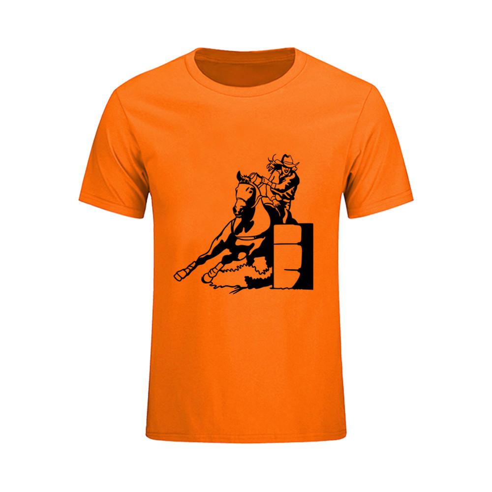 Novelty Knitted Men T Shirts Tuxedo Tees Barrel Race Lady Girl Mens T Shirt O