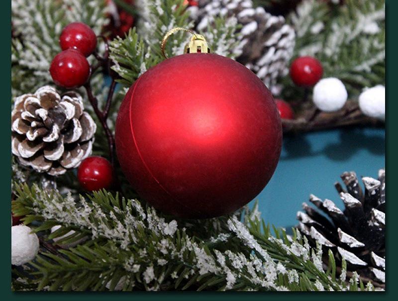 100 Parça Sınır Ötesi Noel Topu Süs Seti (3cm/4cm/6cm) - İçi Boş Parlak Klinker Süslemeler