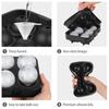 Diamond & Round Ice Cube Tray Set: 37-Grid Honeycomb and 6-Hole Sphere Mold