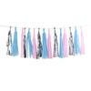 15-Piece Paper Tassel and PET Ribbon Set for Birthday Party Decorations