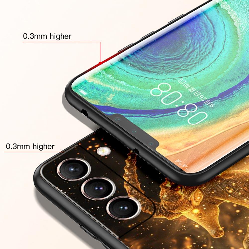 Moon Galaxy Universe Phone Case For Samsung Galaxy S26 Ultra S25 Plus S24 FE S23 S22 5G S21 S20 Cover Black Soft