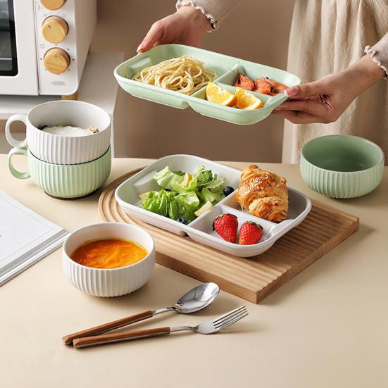 Ceramic Milk Handle Cup with Safe Bouillon Cup Cream Aesthetic Breakfast Bowls Microwave