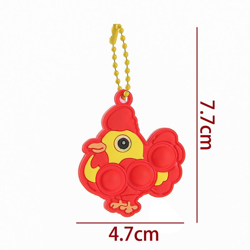 5-30pcs Mini Push Pop Bubble Fidget Toys Keychains Decor Kids Stress Supplies Birthday Party Favor Gifts Classroom Prize