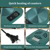 Mug Warmer Portable Cup Warmer Fast and Even Heating Electric Coffee Warmer with US Cable Plug Thermostat Coffee Cup Heater for