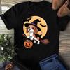 Beagle Witch Halloween T-Shirt: Dog Pumpkin Costume Tee