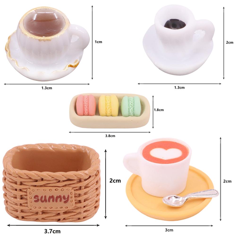 Accesorii Mini Păpușă Pentru Păpușa Labubu de 17cm Mini Model Desen Animat Set Pui Prăjit Set Pâine Prăjitură Desert Cadou Casă de Păpuși, Jucărie pentru Fată
