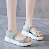 Summer New Platform Sandals Sports Style One-character Open-toed Velcro Sandals