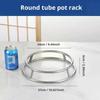 1pc Stainless Steel Round Shape Kitchen Pot Support Steamer Rack Heat Resistant Steaming Rack Organizer Stand Kitchen Accessorie