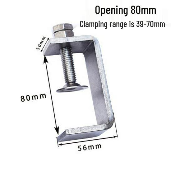 C304 Tiger Claw U-Shaped Stainless Steel Pipe Clamp