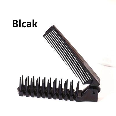Anti-Static Mini Pocket Folding Comb, Double-Sided Hair Styling Tool for Men and Women, Travel-Friendly , Durable Plastic