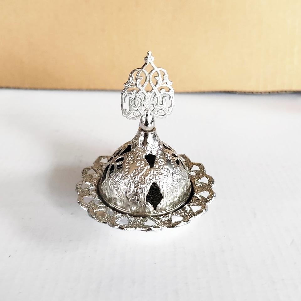 Factory Price Incense Burner Hollow Golden Tower Oil Burner Arab Style Censer Holder for Home Hotel Incense Holder