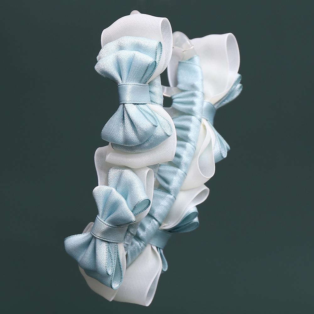 Elegant Korean Bow Hair Clip for Women - Large Silk Gauze Claw Clip for Back of Head