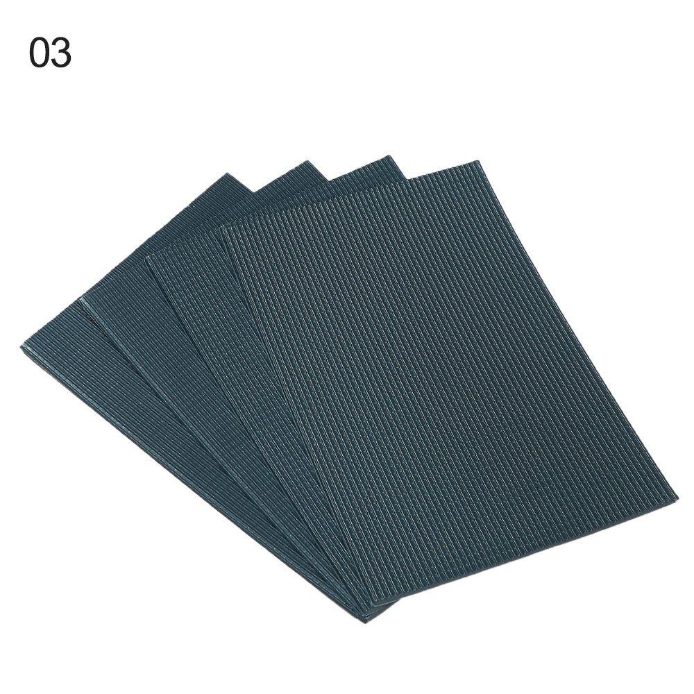 4sheets PVC Model Building Layout Landscape Tiles Miniature Roof Tiles Sand Table DIY Toy Safe & Wear-resistant