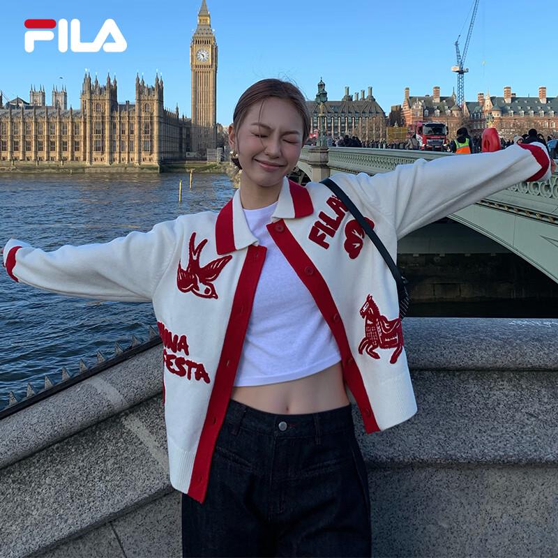 FILA Women s Loose Knit Sweater Cardigan M