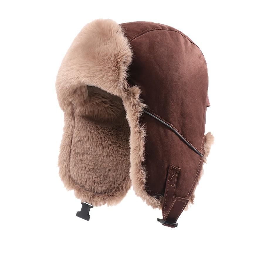 Winter Beanie Hats for Men Women Warm Fleece-Lined Thickened Cold-Resistant Leifeng Hat Outdoor Cycling Windproof Beanie Casual