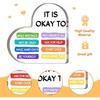 "It Is Okay To Be Yourself" Heart - Mental Health Gift for Counseling Offices & Classrooms