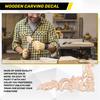 AEE4-4Pcs/Set Wood Carved Corner Onlay Applique Unpainted Frame Cupboard Cabinet Decal For Home Furniture Decoration