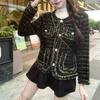 Spring 2025 Fashionable Women's Imitation Mink Knit Cardigan - Fragrant Socialite Style