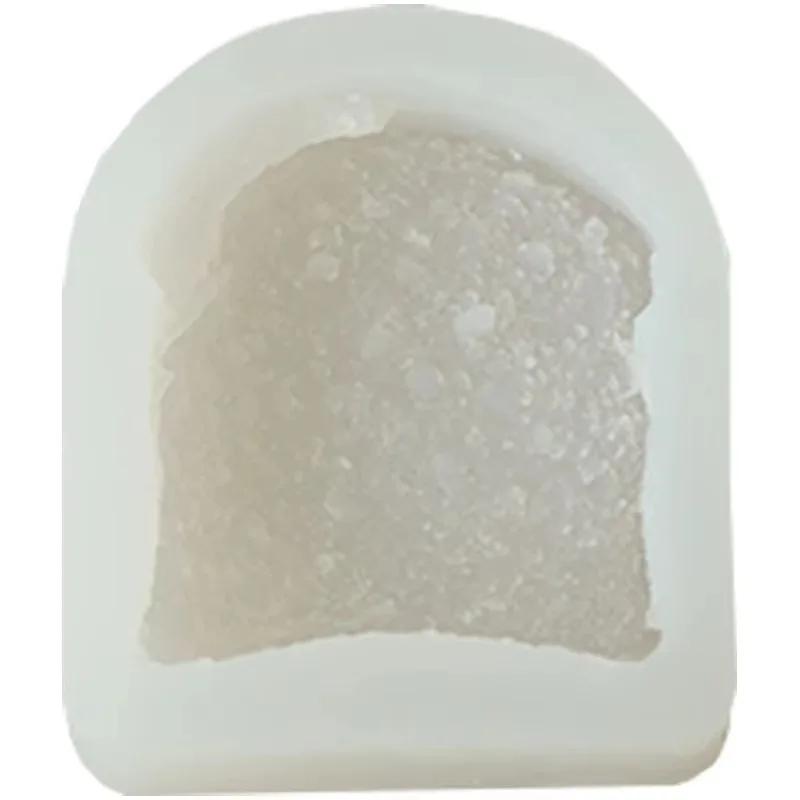 Aroma Candle Making Molds Toast Silicone Molds Bread Mold Simulation Mini Toast Slice Silicone Mold Biscuit Cake Chocolate Mold