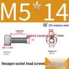 304 Stainless Steel Hex Socket Head Cap Screws, Cylindrical Head, DIN912.