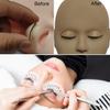 Wimpern-Mannequin-Kopf simuliert mit abnehmbaren Augenlidern Multifunktionale Übungskopf-Modell-Make-up-Versorgung für falsche Wimpernverlängerungen