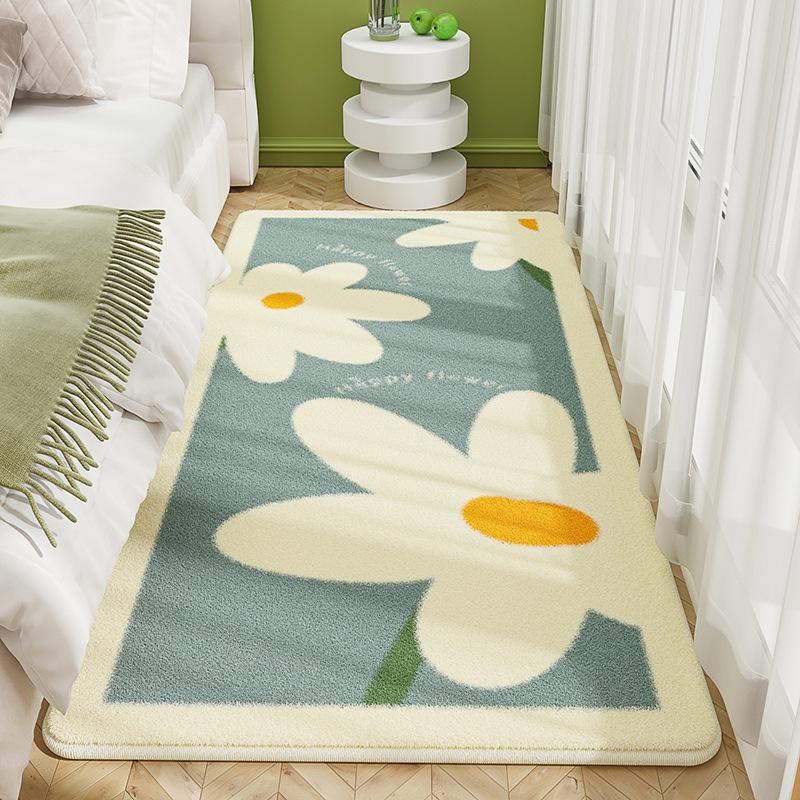 Bedroom Bedside Carpet Home Living Room Sofa Tea Table Floor Mat Drifting Window Mat Anti slip Imitation Cashmere Carpet