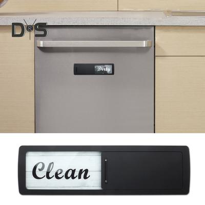 Magnet für Geschirrspüler „Dirty Clean“, leicht zu lesen, Schieber für Geschirrspülmaschine, „Dirty Clean“, magnetische Anzeige, Acrylschild, Küchendekoration