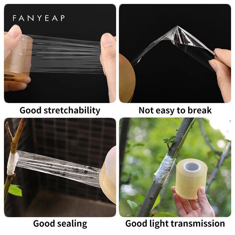 100m in Length Width 20/30mm Stretchable Self-adhesive PE Grafting Tape Film and Multi-functional Gardening Plant Seedling Pruning Shear