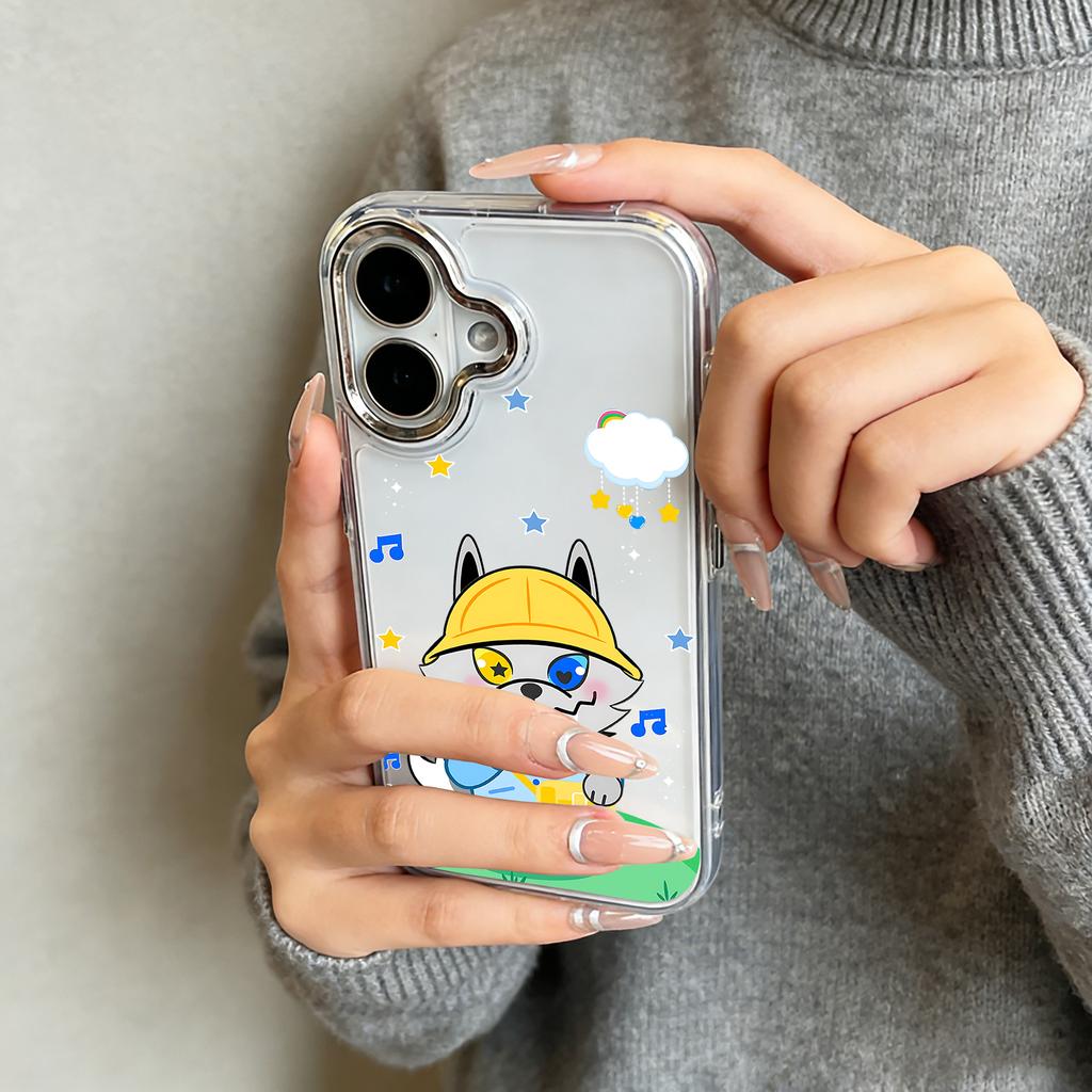 Cartoon Mascot GMMTV Phone Case For iPhone 17 16e 16 15 14 13 12 11 mini Pro Max X XR XSMAX 8 7 Air Plus Transparent Soft Cover
