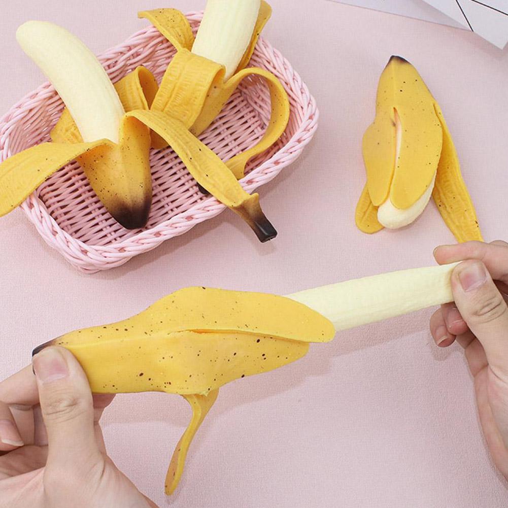 Anti-stress toy-Peeled banana, soft bounce