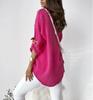 Women's Satin Faux Silk Long-sleeved Shirt