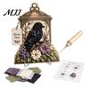 Kit Creativo per Principianti Arte con Ago su Tessuto 3D, Lanterna della Memoria Fai-da-te con Uccello, Set Floreale e Modelli, Kit Punch Needle per Adulti, Decorazione da Tavolo e Camino per la Casa