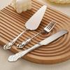 2pcs Carved Cake Shovel Hollow Design Cake Server Elegant Cake Spatula Set  Baking Tools