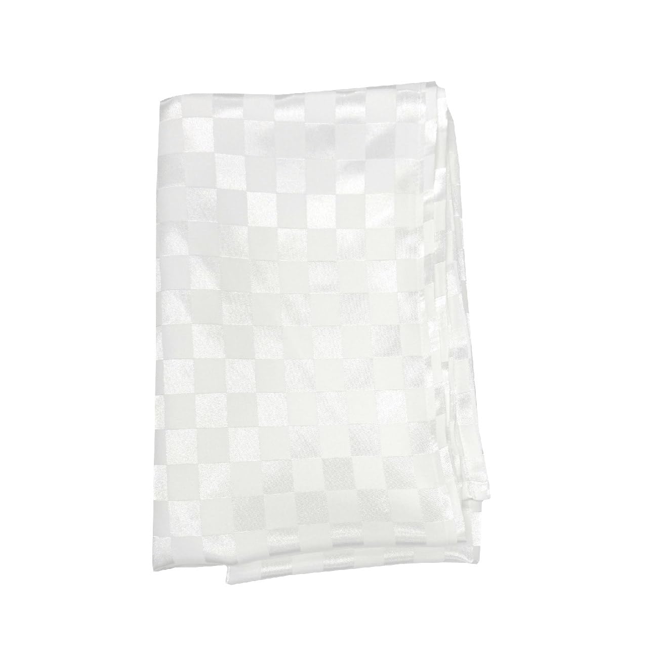 Клетчатый Жаккардовый Фуросики 3 Сделано в Японии Узор Мэтью (Тканое полотно), 100 см, Сатин, Ширина, Полиэстер, Япония, Большой, (белый) белый