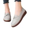Spring Autumn plus size women's shoes Comfortable genuine leather shoes Fashion low cut flat Round headed casual ladies loafers
