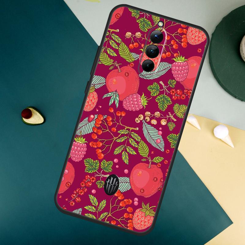 

Avocado Pear Papaya Pomegranate For ZTE Nubia Red Magic 10S Pro Plus 7 6S 7S 8 9 8S 9S Pro Red Magic 10 Air 11 Pro Plus Case Red Magic 7