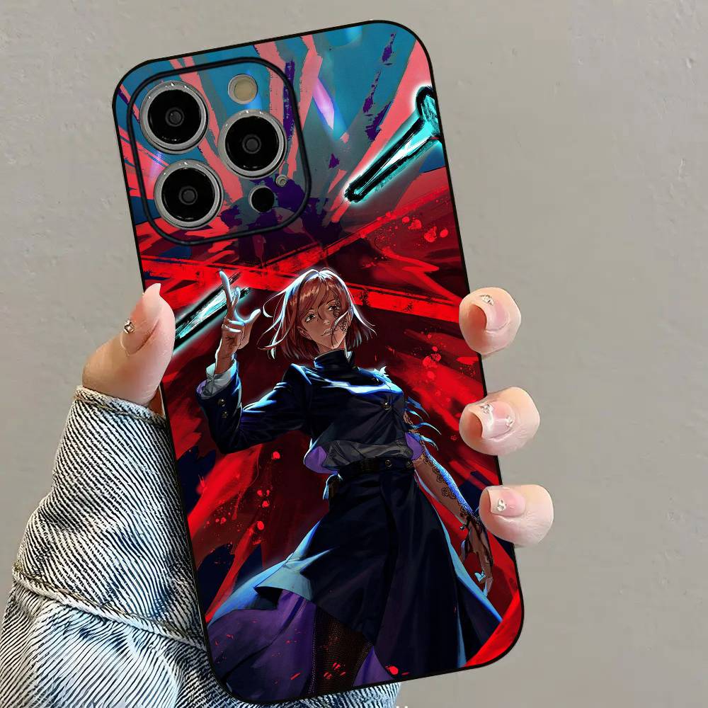J-Jujutsu K-Kaisen Anime Phone Case For iPhone 16 15 14 13 12 11 PRO MAX PLUS Mini TPU Soft to Skin-friendly case
