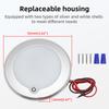 12V Ceiling Light Indoor Dimmable LED Light Ultra-thin 3W RV Ceiled Dome Lamp Adjustable Brightness Switch Boat Yacht Spotlight