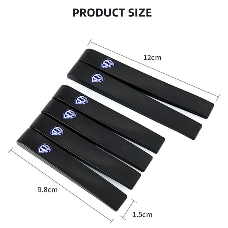 6Pc Rubber Car Door Bumper Anti-collision Strip Protector Car Accessories For Volkswagen VW R Golf 4 5 Passat Beetle Tiguan Polo