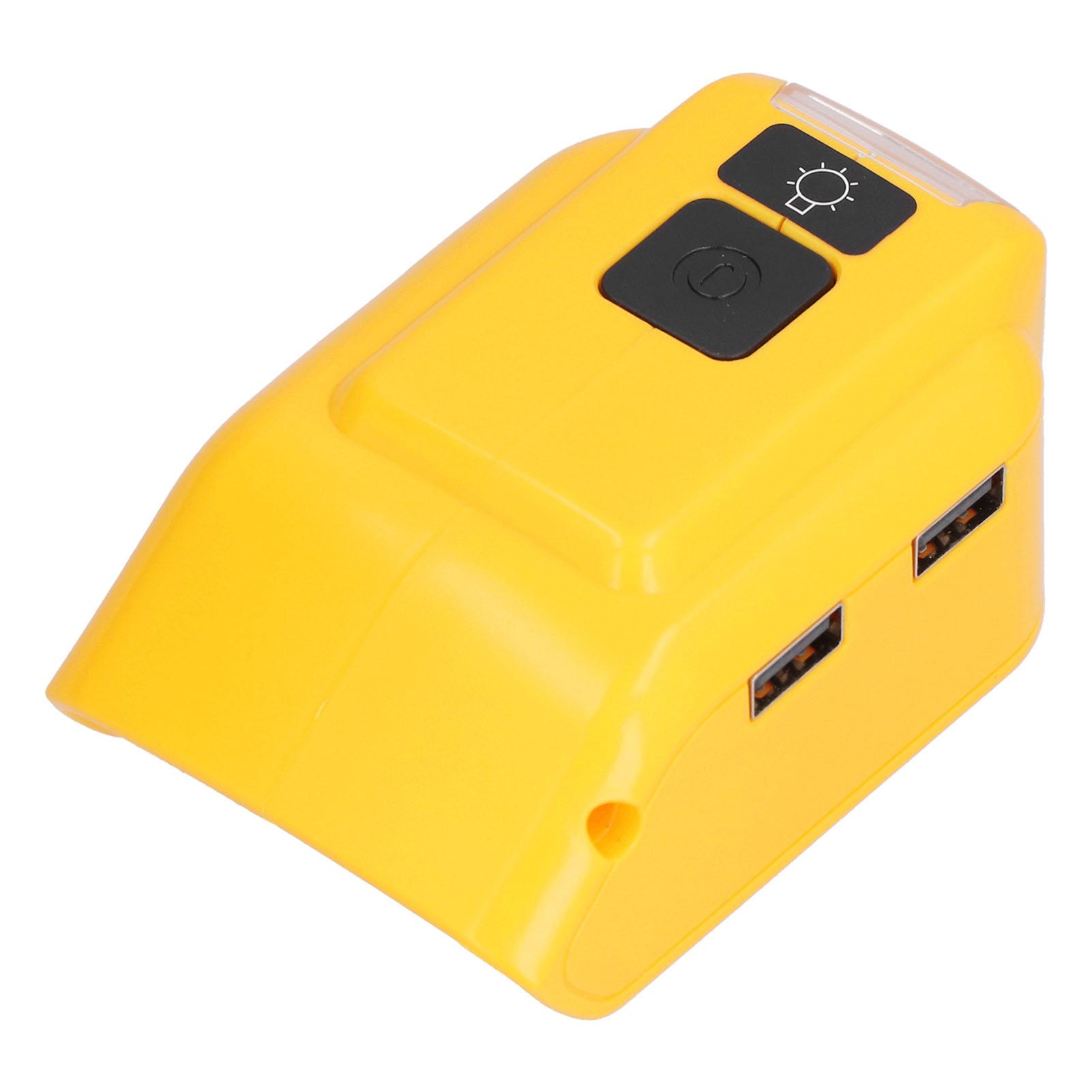 

Адаптер-конвертер зарядного устройства для аккумулятора Светодиодный рабочий фонарь на 14 В22 В USB зарядка DC12V выход DCB090With