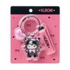 Sanrio Kuromi Flocked Keychain 387690 (Black Animals)