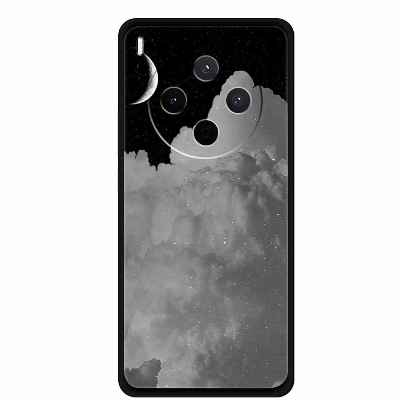 For vivo Y500 Pro 5G Case Flowers Soft Silicone TPU Phone Cases for vivoY500 Pro Shockproof Cool Wolf Animals Protective Cover