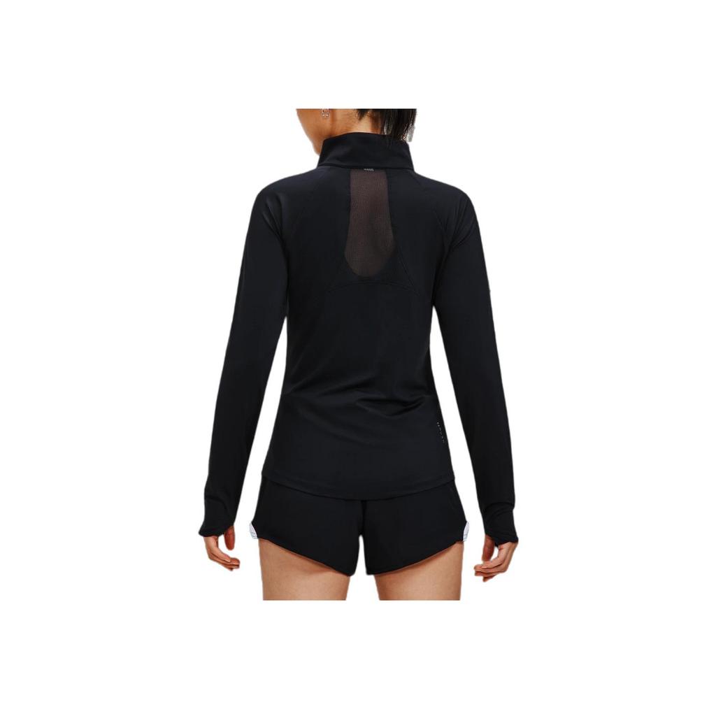 Under Armour Rush Solid Color Logo Zip-Up Sports Jacket Women Jackets Black 1379044-001