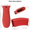 8 Pack Cast Iron Handle Cover, Silicone Hot Handle Holder, Assist Handle Holder, Non-Slip Pot Holder Sleeve, Pot Handle Covers Heat Resistant