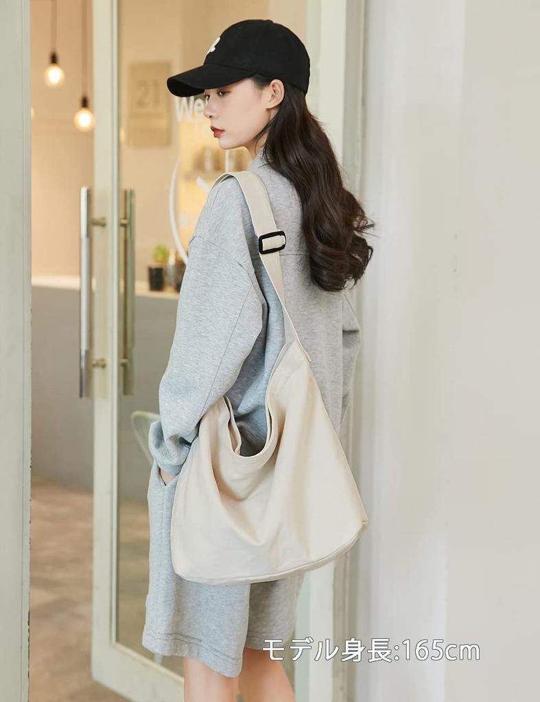 Tote Bag Canvas Shoulder Bag Large Capacity Tote Bag Overnight Travel Canvas Tote Eco Bag Canvas Shoulder Tote Tote Bag Shopping Bag Simple Zipper A4