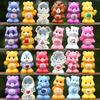 Kawaii 24 Peças Ursinhos Carinhosos Fofo Cor Doce Desenho Animado Arco-Íris Urso Pinguim Leão Elefante Animal Modelo Boneca Boneca Ornamento