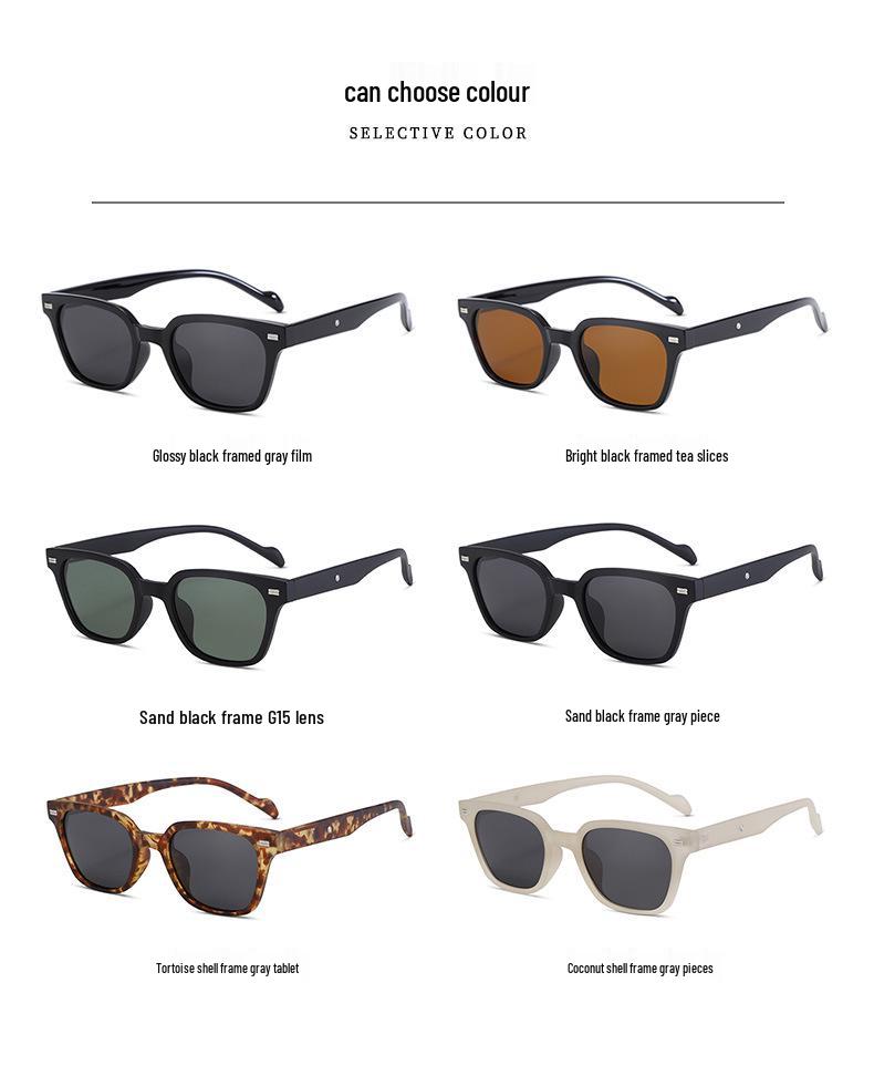 Men's High-End European & American Small Frame Polarized Sunglasses - UV Protection for Driving